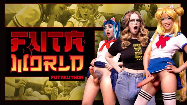 [futaworld] Jewelz Blu, Lulu Chu, Codi Vore (futakuthon 03.06.2025) Mini Skirt